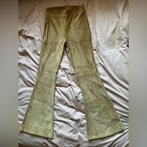 Aerie Groove-On Velour High Waisted Flares - Picture 1 of 4